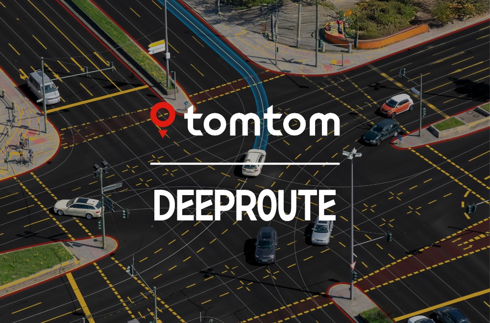 Illustration de la collaboration TomTom et DeepRoute.ai