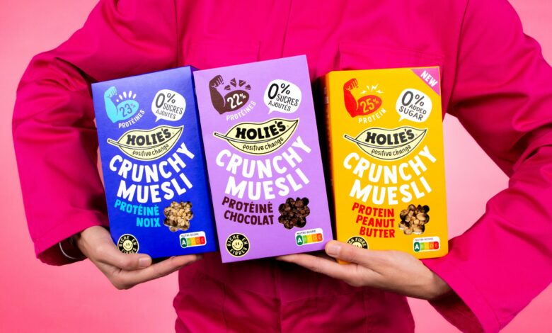 Trois références de muesli Holie’s